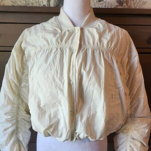 Women's Cream Bomber Jacket